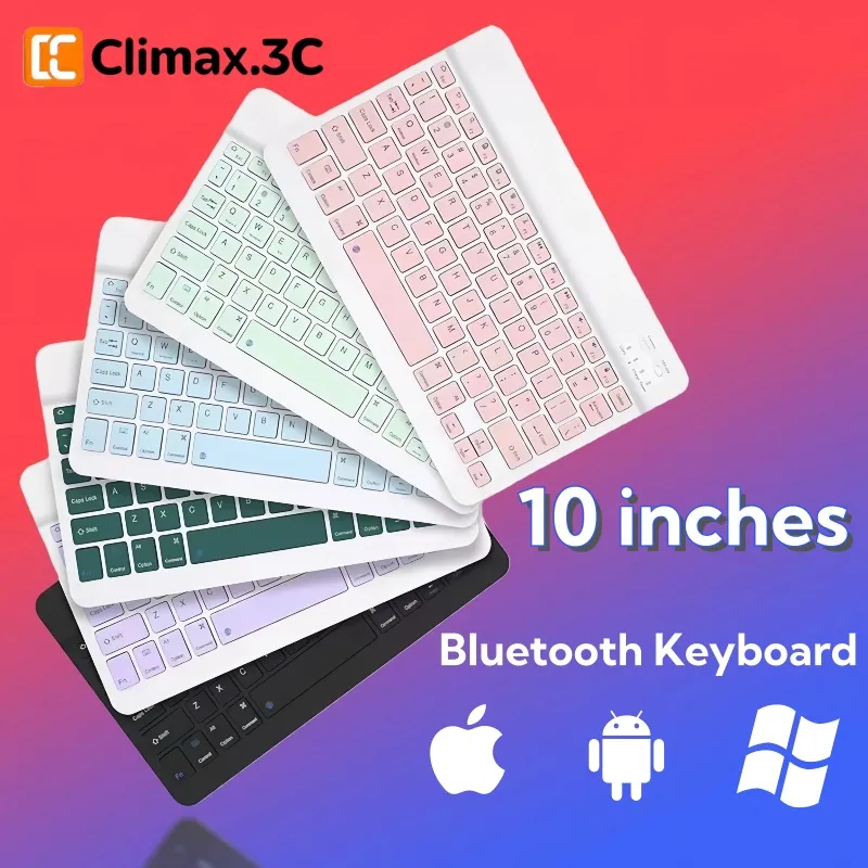 Climax 10-inch Wireless Bluetooth Keyboard IPad Universal Keyboard Laptop Android IOS PC Tablet Phone IOS Android Bluetooth Keyboard