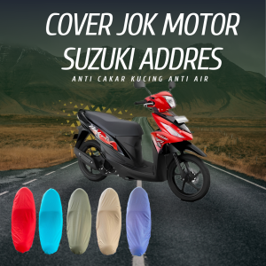 cover jok motor suzuki address anti air dan cakar kucing