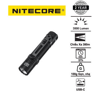 Đèn pin NITECORE EDC31 độ sáng 3500 Lumens - Chiếu xa 380m pin 3800mAh
