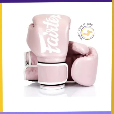 Fairtex BGV14 Baby Pink Microfiber Leather Muay Thai Boxing Gloves