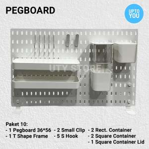 Wall Shelf Board Household Kitchen Storage Home Decor Pegboard Dekorasi Rak Gantung Peralatan Paket