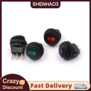 【SHENHAO3】 Công tắc bật tắt tròn chống nước Công tắc bật tắt cho xe ô tô THUYỀN SPST Marine 12V