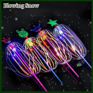 Blowing Halloween cầu vồng Magic Stick Wand LED bong bóng đầy màu sắc sáng đồ chơi nhấp nháy Cây Đũa phép dính đồ chơi trẻ em Đồ chơi năm mới Xmas Đảng ủng hộ