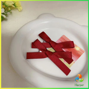 Harper กิ๊บติดผมหน้าม้า ประดับโบว์ กิ๊บติดผมริบบิ้นน่ารัก จํานวน 2 ชิ้น ต่อชุด Hairpins