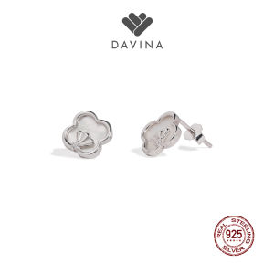 DAVINA Ladies Valisya Earrings Sterling Silver 925 - Anting Wanita Perak S925 Clover Kipas
