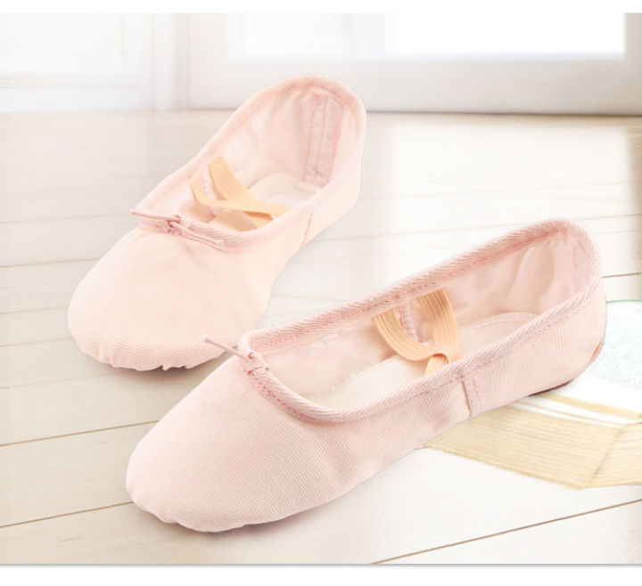 Canvas Soft Ballet Shoes Professional Child Girls Kids Adut Cotton