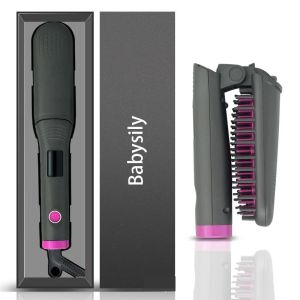 Portable Negative Ion Straight Comb Folding Straight Bar Curling Dry Wet Dual Purpose Nursing Repair