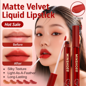 💕Matte Velvet💕Matte Whitening Lipstick Lip Glaze Whitening Non-Stick Cup Long-Lasting Moisturizing Lip Mud Lip Cheek