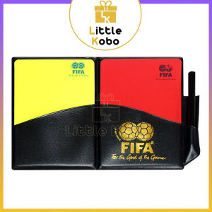 [Xịn] Bộ Thẻ Trọng Tài Thẻ Đỏ Và Vàng Kèm Sổ Bút Ghi Chép Thiết Bị Trọng Tài Phụ Kiện Bóng Đá