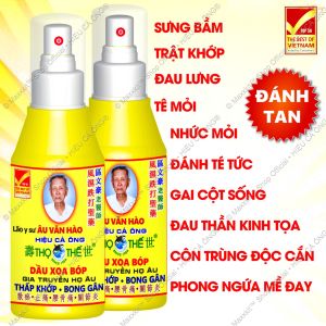 Set 06 chai Dầu nóng xoa bóp Thọ Thế (Since 1954) - Hiệu Cá Ông - Chính hãng