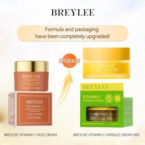 BREYLEE Vitamin C Whitening Facial Cream 20% VC Fade Freckles Remove Dark Spots 30g