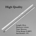 Glass thermometer 0-100 degree Celsius Mercury School Experiment Laboratory / 试验温度计 / Termometer Suhu Lab Experiment. 