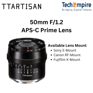 TTArtisan 50mm F1.2 APS-C Lens Large Aperture for Sony E-Mount/ Canon RF-Mount/  Fujifilm X-Mount