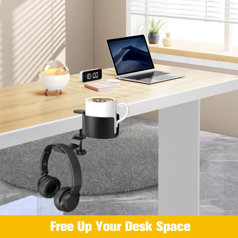 Desk Cup Holder OOKUU in Desk Cup Holder with Headphone Hanger