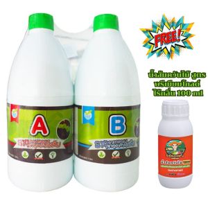 ปุ๋ยไฮโดรโปนิกส์ ชนิดน้ำ ปุ๋ยน้ำ ปุ๋ยAB HydroHobby ขนาด 1 ลิตร
