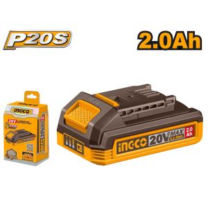 Cordless Battery 20V Lithium 2.0Ah INGCO FBLI2001 Baterai Share 2Ah P20S