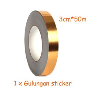 3cm*50m Gulungan Stiker Pembatas Keramik /lantai sticker keramik/Waterproof Floor Tile Stickers /Gulungan Sticker Dekorasi Lantai