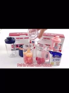 400ML Portable Juicer 6 Blades Blender Mixer Wireless USB Charging Fully Automatic Ice Crushing Household 榨汁机