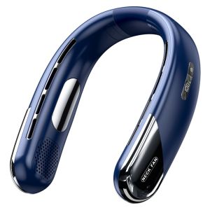 Hanging Neckfan Ice Magnet Cooling Portable Neck Fan Type-C Mute Multifunctional Leafless Electric Fan With Light jisulife fan