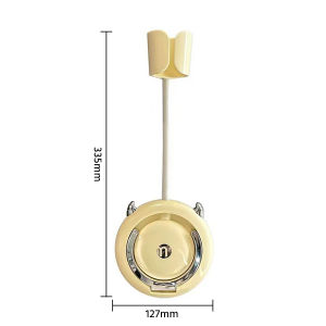 Bathroom Lazy Hair Dryer Holder 360° Adjustable Hair Dryer Holder Punch-Free Wall-Mounted Hair Dryer Holder