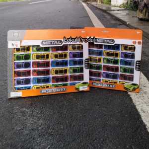 Mainan Anak Mobil DIECAST Alloy LA 268 Isi 24 Pcs | Mainan Mobil Mini Die Cast Car Set Scale 1:64 Terbuat Dari Bahan Besi Ringan dan Plastik Berkualitas Mainan Anak Laki Laki Mobil Metal Die Cast Kemasan Kardus