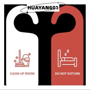 HUAYANG01 [2023 new HOT FASHION] lazlook ไม่รบกวนป้ายประตูห้อยป้ายร้านทำความสะอาดห้องป้ายประตูสองด้านสำหรับคลับคาเฟ่โรงแรม