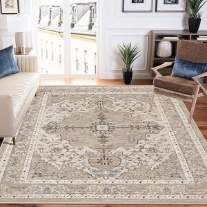 Crystal Velvet Bohemian Vintage Living Room Carpet Hotel B&B Decorative Rug Dirt-resistant Wear-resistant Bedside Rug for Bedroom Study Mat 波西米亚复古客厅地毯 酒店民宿装饰毯 耐脏 耐磨 卧室床边毯 书房地毯 FUNIANQI