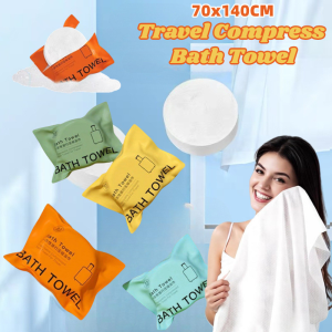 1pcs Disposable Compressed Towel Travel Quick-Drying Towel 70x140cm