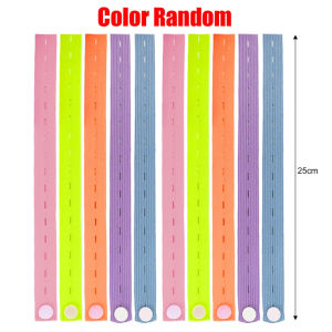 Dizoey 10-50pcs Elastic Bands Adjustable Nylon Band with Button Holes for DIY Craft Sewing Garment Trousers Storage Strap Organizer