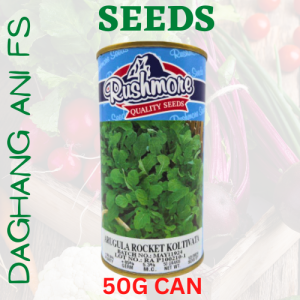 RUSHMORE ARUGULA ROCKET SEEDS ( 50 GRAMS CAN )