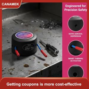 【CANAMEK】 Mini chữa cháy sticker tự kích hoạt không độc hại cho động cơ xe khoang nhà Tủ Meter hộp sử dụng
