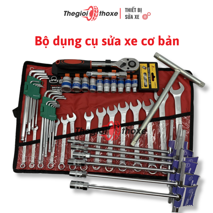 Trọn bộ đồ nghề sửa xe máy cơ bản - Đầy đủ 52 dụng cụ sửa xe đa năng ...