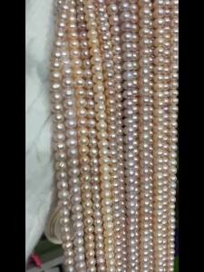 High-quality 6-7mm Bread-shaped Natural Freshwater Pearl Semi-finished Beads for Jewelry Making DIY Necklace Bracelet Accessory