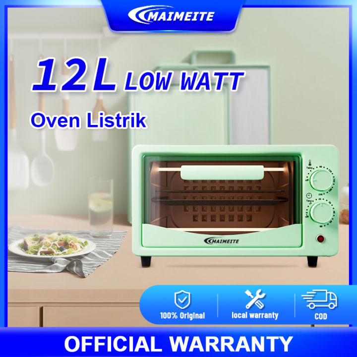 MAIMEITE Oven Listrik Low Watt 12L watt rendah Electric Oven | Lazada