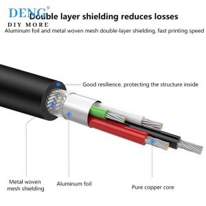 【Special price】Deng 1.5 3 5M USB Printer Cable USB Type A To B Male To Male For Canon Epson HP Label Printer DAC USB Printe USB 2.0 Printer Cable