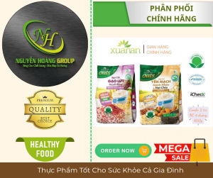 COMBO 2 GÓI - Ngũ Cốc Ít Đường Xuân An 400g ( 1 gói Gao Lứt Huyết Rồng & 1 Gói Ngũ Cốc Yến Mạch Hạnh Nhân Hạt Chia)