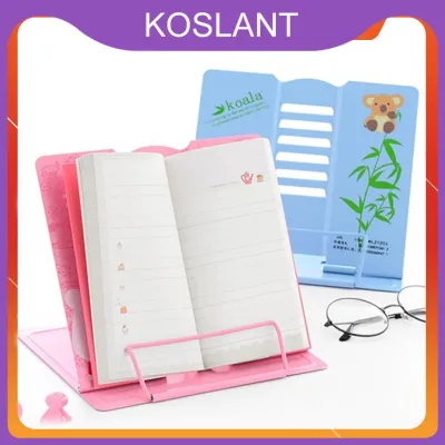 Giá kẹp đọc sách để bàn gấp gọn bằng kim loại có nấc chỉnh giá đỡ kệ sắt kẹp sách vở học chống cận thị gù lưng cho bé - KOSLANT