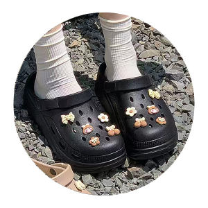 Super Soft EVA Thick-Soled Clogs For Women Casual And Cute Versatile Non-Slip Odor-Resistant Height-Increasing CoupleS Sandals