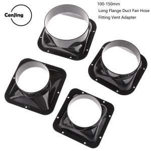 💖【Special price】💖Cjing 100-150mm Long FLANGE DUCT Fan hose Connector ท่อระบายอากาศอากาศ