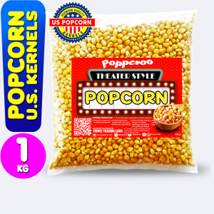 POPPEROO 1Kilogram US 🇺🇸  Popcorn Kernel -Theater Style (Large Expansion US Popcorn)