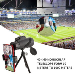 Hòa Nhạc Ống Nhòm Đơn Độ Phóng Đại Cao Độ Phân Giải Cao 40X60 Camera Điện Thoại Di Động Nhắm Ngoài Trời Kính Thiên Văn