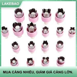 【LAKEBAO】 Khuôn Nướng Vui Vẻ Chức Năng Rau Cutter Hình Dạng Thép Không Gỉ Press-Type Mini Cookie Cutter Cho Trẻ Em