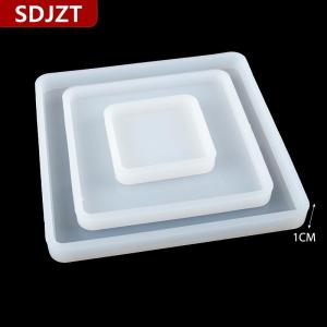 [COD] SDJZT แม่พิมพ์อีพ็อกซี่หล่อซิลิโคนสี่เหลี่ยมสำหรับถาดรองเรซินแบบทำมือแม่พิมพ์เครื่องประดับ