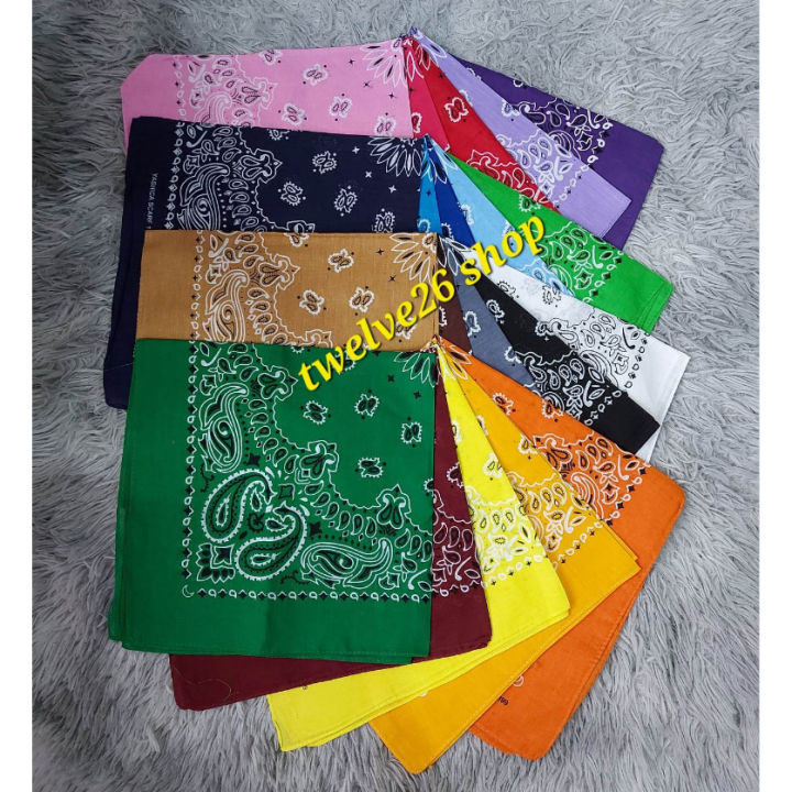 Bandana Scarf Panyo Hankerchief Men Women Batik Light Blue Scarf