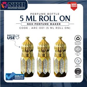 [ 1 PCS ] BOTOL KOSONG MINYAK WANGI 5ML ARABIC ROLL ON ( ARC-001 )