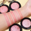 KIMUSE Lighting Glow Baked Blush Long-lasting & Waterproof Powder Natural Shimmer Finish Blusher Black Gold Galaxy Collection. 