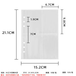 Ins A5 Photo Album Leather Bright Silver Card Book A7 Ribbon Bow Photo Album Photo Storage Book