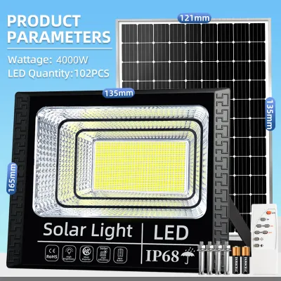 Bingo ไฟโซล่าเซลล์ ซื้อ 1 แถม 1 ไฟถนน โซล่าเซลล์ 80000W 100000W solar cell IP68 กันฟ้าผ่า แสงสีขาว พร้อมรีโมท solar light outdoor