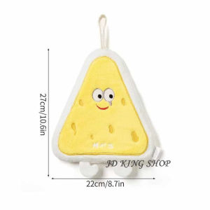 Cute Hand Towel Bread Cake Donut Toast Shape Cleaning Cloth Thicken Absorbent Kitchen Cleaning Rag Soft Bathroom Wipe Towel Home Supplies Soft Thickening Suspension Type Quick Drying Kitchen Hand Towel