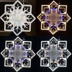 Butterfly White 360° Shake Head Fan Ceiling Light 6-speed 3-color Timing APP Control Suitable Bedroom Living Kitchen